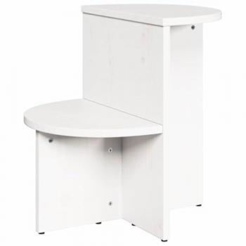 Table d'appoint élégante blanche 50 x 40 x 50 cm