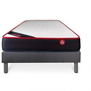 Matelas et sommier gris VITALPOWER 90x190