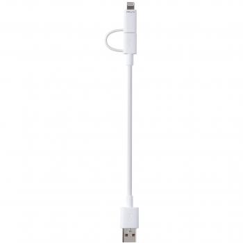 Cavo Carica & Sincronizza 2‑in‑1 PNY CUA UULN W01‑0: Lightning/MicroUSB