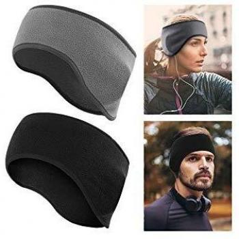 LATTCURE Thermo Stirnbänder Ohrenwärmer, 2er Pack Winter Stirnband für Damen, Herren, Mädchen, Anti Rutsch für Outdoor-Sport