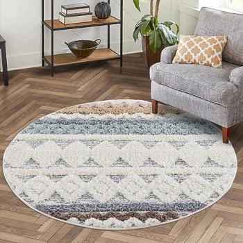 Carpet City Hochflor-Teppich »Focus 3013«, rund, 20 mm