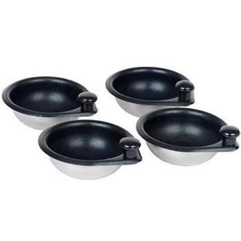 4‑Piece Metal Egg Poaching Mug Collection