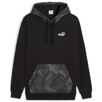 Puma Felpa Hoodie Essenziale Mimetica Nero S