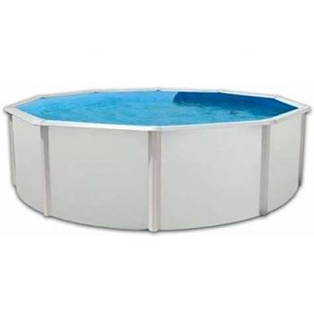 Piscine hors sol en acier circulaire Canarias 460 x 120 (Kit complet piscine, Filtre, Skimmer et échelle)