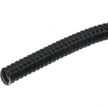 Tube Ondulé Noir 25 mm 25 m avec Tirage de Fil