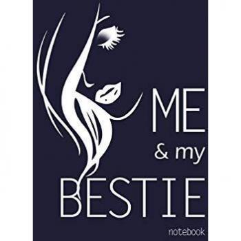 Me and My Bestie Notebook, Blank Write-in Journal, Dotted Lines, Wide Ruled, Medium