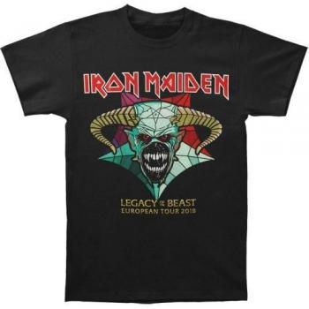 Iron Maiden Music Band Back Print T-Shirt Large Black