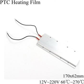 Película térmica calefactora PTC 170x62mm 12V 220V