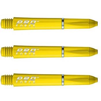 Winmau 7011.105 Caña Pro‑Force Short 35 mm Amarilla