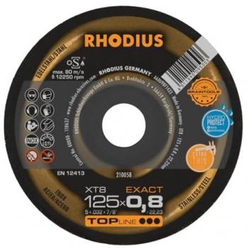 Rhodius Extradünne Trennscheibe XTK8 125 × 0,8 × 22,23 mm – 25 Packung