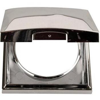 Berker Integro Flow Rahmen, glänzendes Chrom, mit Klappdeckel