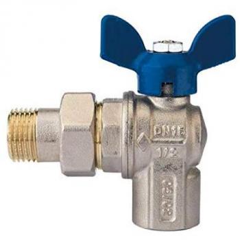 Valvola a sfera a squadra in alluminio 1/2' DN 15 PN 30