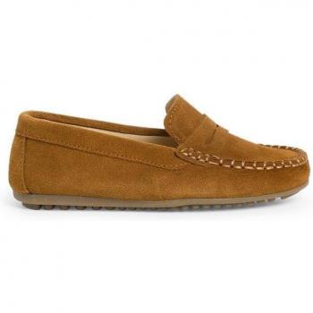 Mocasines de niño de piel serraje Antifaz de Pisamonas