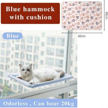 Hamaca Cómoda para Gatos, Ventanal con Manta Incluida