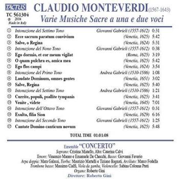 Canti Sacri a 1 e 2 voci