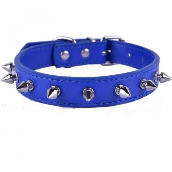 Collar y correa de perro de cuero PU con diseño tachonado