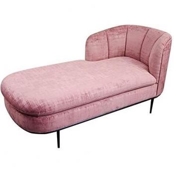 Sedia Longa Rosa Vellutata