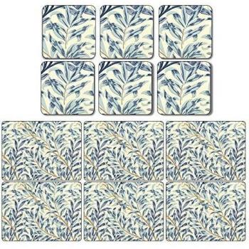 Blue Willow Boughs Table Mat and Coaster Set