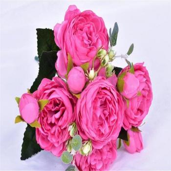 Bouquet de fleurs de pivoine 30cm