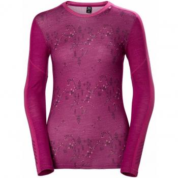 Helly Hansen Damen Sweatshirt, Graphic Crew, Festival Fuchsia, Größe M