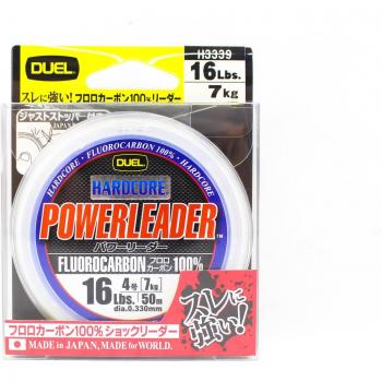 Fil de pêche fluorocarbone Yo Zuri Duel Hardcore Power 16lb 50m H3339