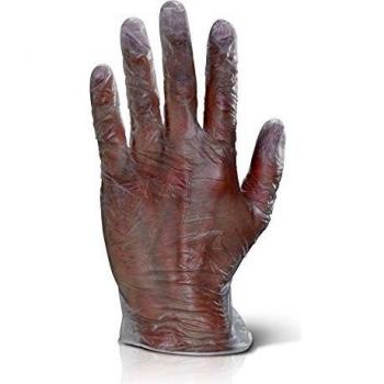 VINYL EXAMINATION GLOVES CLEAR XL