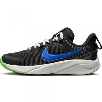 Nike Star Runner 4 – Enfant Noir/Bleu, Code DX7614-004, Taille 11C (Unisexe)