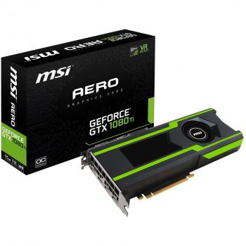 MSI Aero 1080Ti – 11 GB GDDR5X, 4K‑Gaming‑Grafikkarte, 2‑Slot‑OC