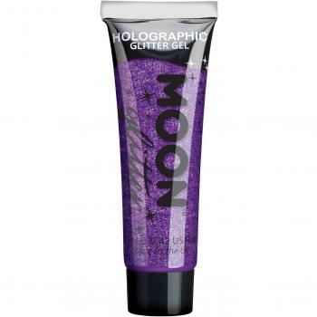 Moon Glitter 12 ml Holographisches Glitzergel – Violettes Gesicht & Körperkissen