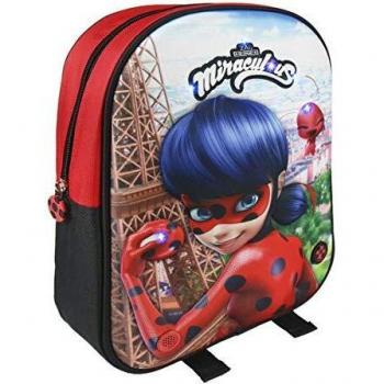 Mochila Escolar Ladybug 3D