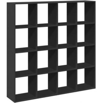 Black Book Cabinet 137.5x29x137.5 cm Engineered Wood