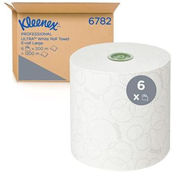 Ultra 2‑Ply Hand Towels by Kimberly Clark – White, Large (E‑ROLL)