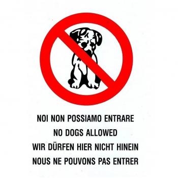 Cartel de Prohibido el Acceso a Mascotas