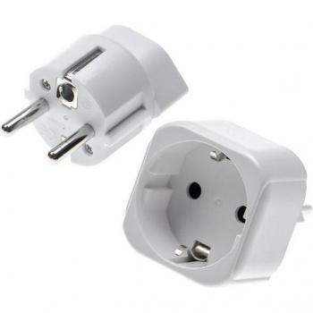 VHBW Adattatore Bianco 2x Spina Euro Svizzera