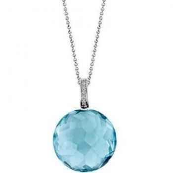 Ti Sento – Milano Damen‑Silberkette 925 Er, Einheitsgröße, blau