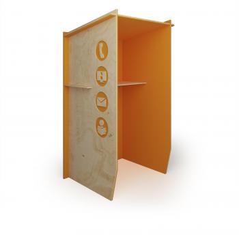 Orange Piano Solo Acoustic Booth
