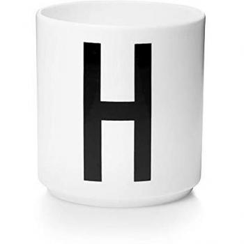 Tasse H en porcelaine Design Letters