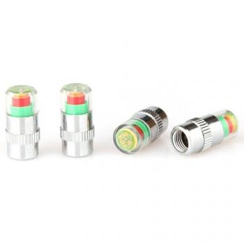 4pcs Auto Tire Pressure Indicator Valve Caps