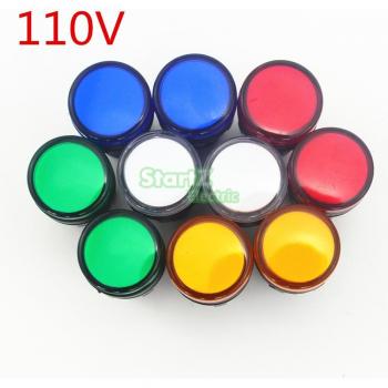 Indicador LED 5 Colores, 10 Uds 110V 22mm