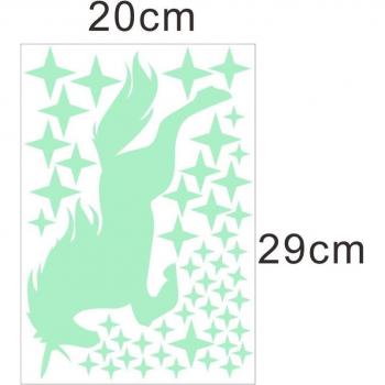 Children's Unicorn Star Glow Stickers