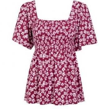 Top de Corte Fruncido Hydra, Floral Rosa, Mountain Warehouse