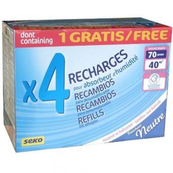 Seko Lot de 4 Recharges Gaine de 1 kg Neutre