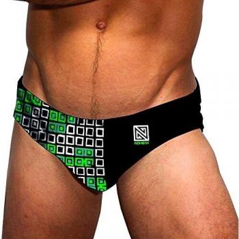 Swim Secure Herren Badeanzug Grün Rutschen Widerstand PBT 55% Polyester 45%