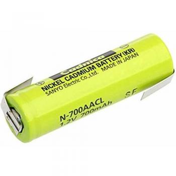 Batterie à cosses Z AA (R6) NiCD 1,2V 700 mAh Sanyo