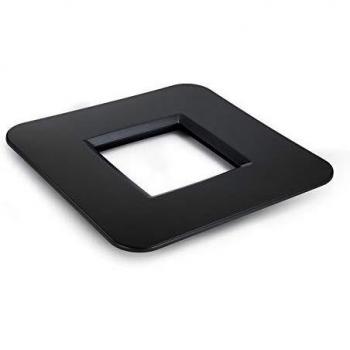 Table Carrée en Polypropylène Noire Mondum