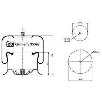 FEBI BILSTEIN 35692 Luftfederungskomponente
