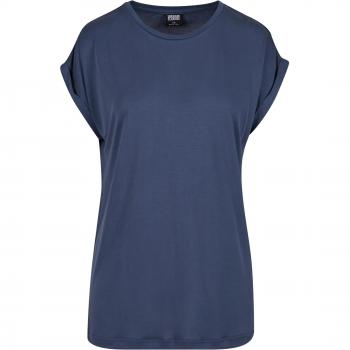 Vintage Blue Extended‑Shoulder Modal T‑Shirt