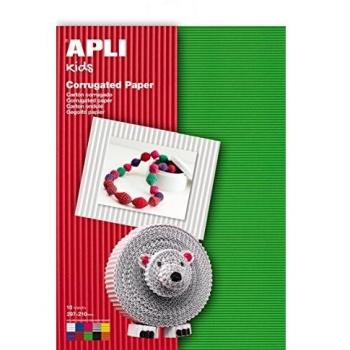 APLI cartón corrugado 10 hojas multicolor
