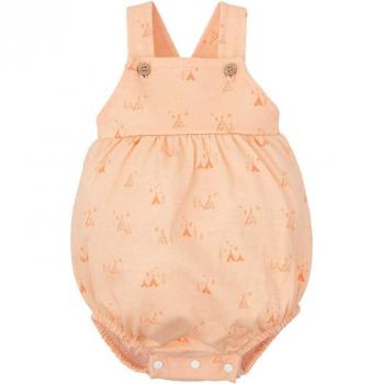 Pelele Estampado Naranja y Algodón