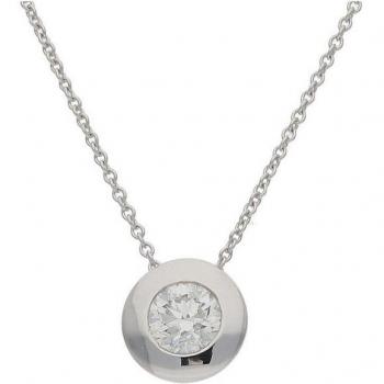 JuwelmaLux Luxus-Signet Collier mit Brillant (750 W) – Modell JL39‑11‑0